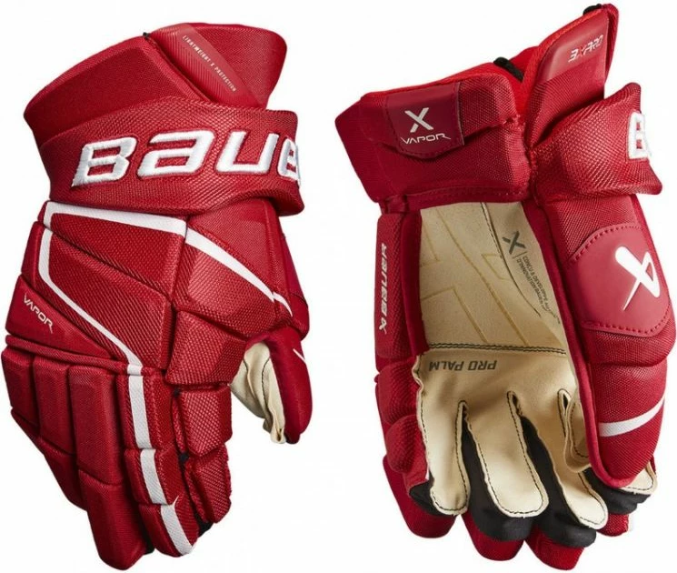 Hokejske rokavice za moške Bauer, črno/sive