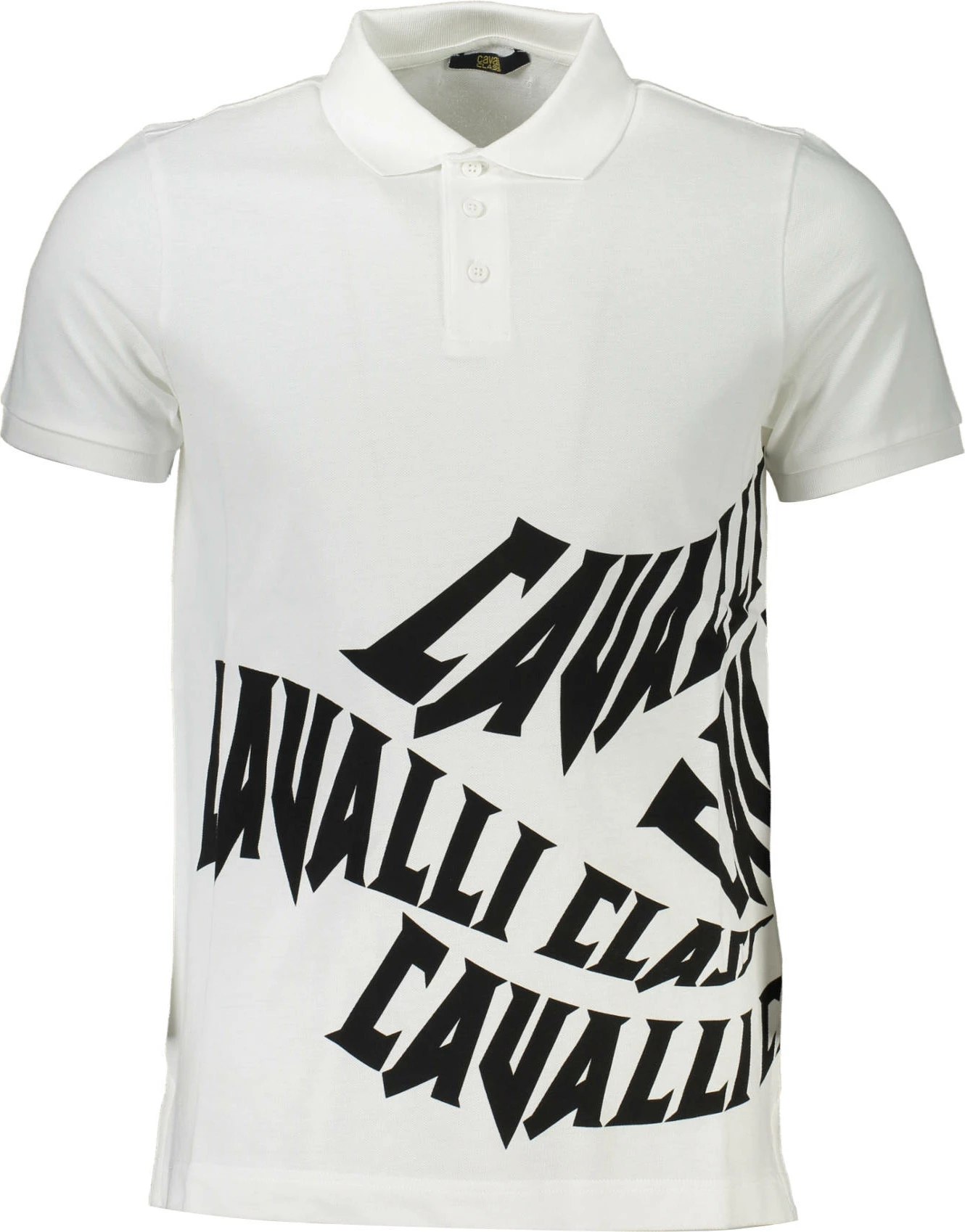 Polo majica za moške CAVALLI CLASS, bela