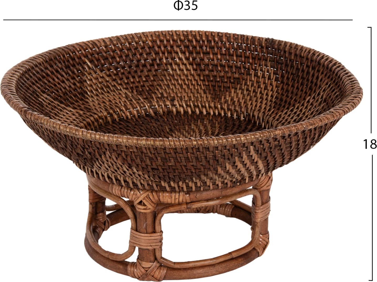 Dekorativna skleda z osnovo FH4270 iz Ketak pletenine Φ35x18Hcm