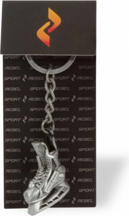 Obesek za ključe iz jekla Sportrebel Skate, srebrn