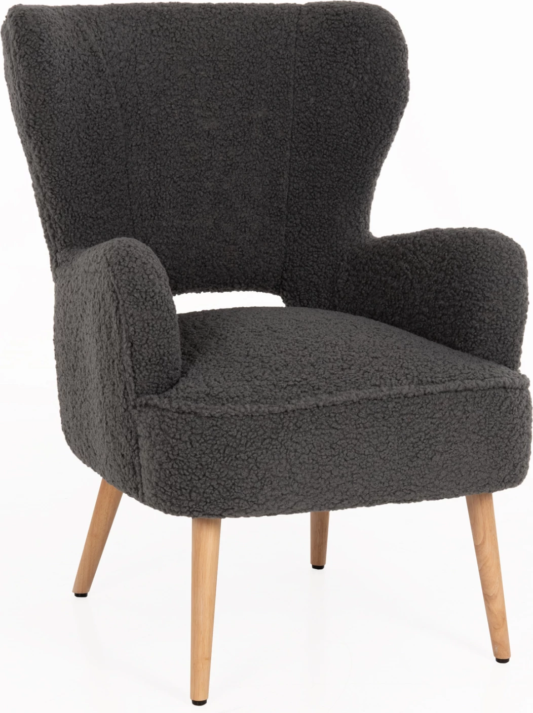 Fotelj MYLIE FH8394.21 iz sive boucle tkanine 66x75x93H cm