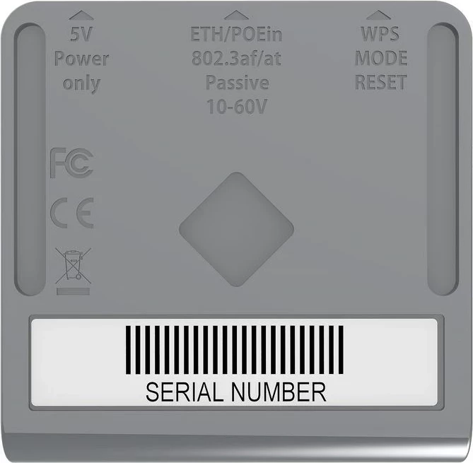 Router MikroTik mAP lite, Power over Ethernet, bel