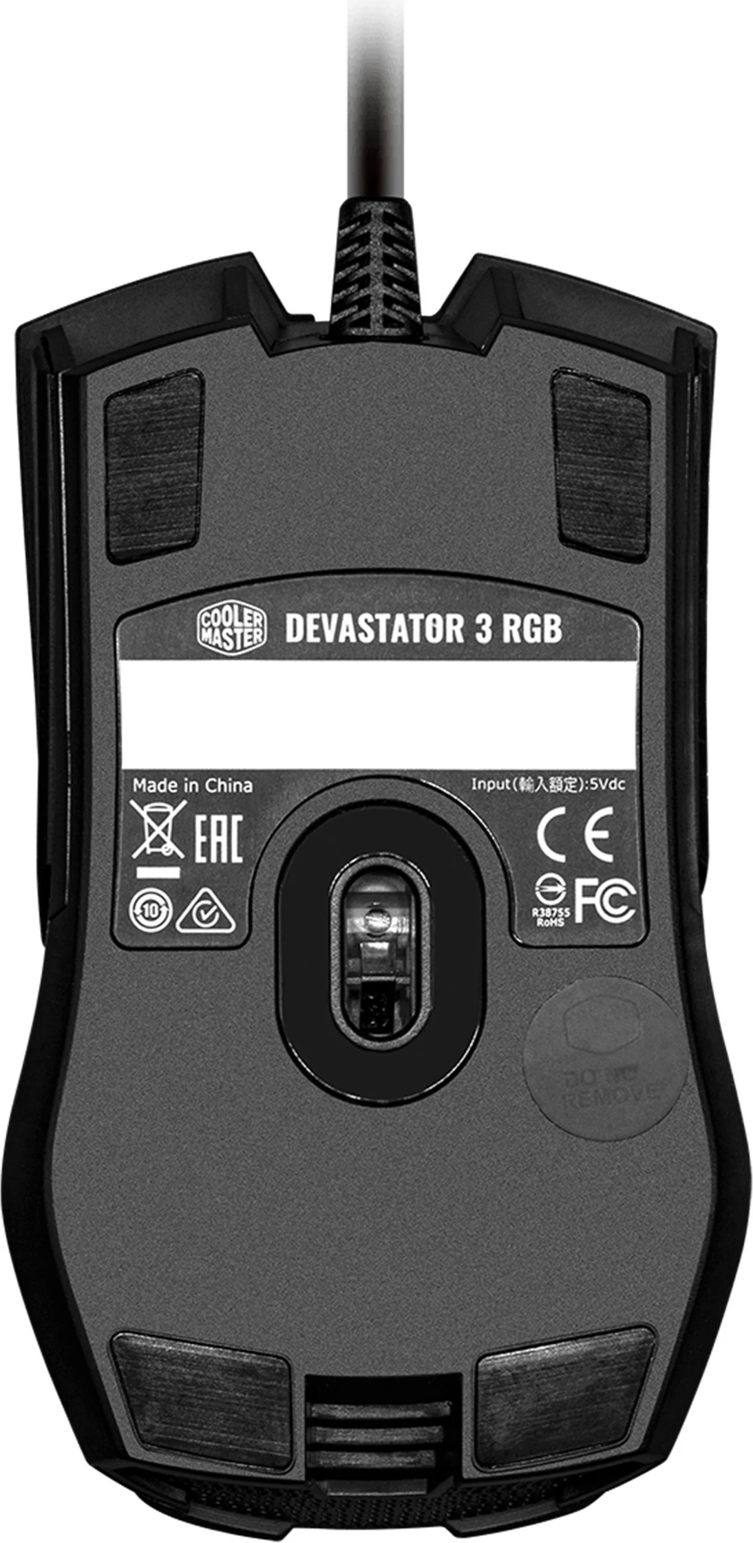 Set tipkovnice in miške z RGB osvetlitvijo, Cooler Master Devastator 3 RGB, QWERTZ, USB, membranski, črn