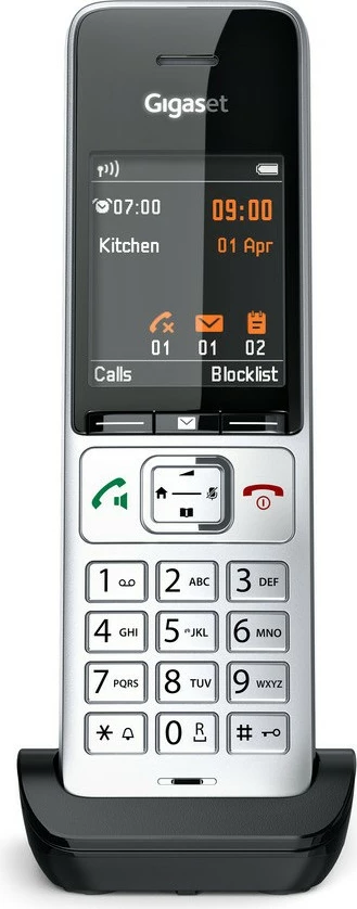 Analogni/DECT telefon Gigaset COMFORT 500HX, črn/srebrn