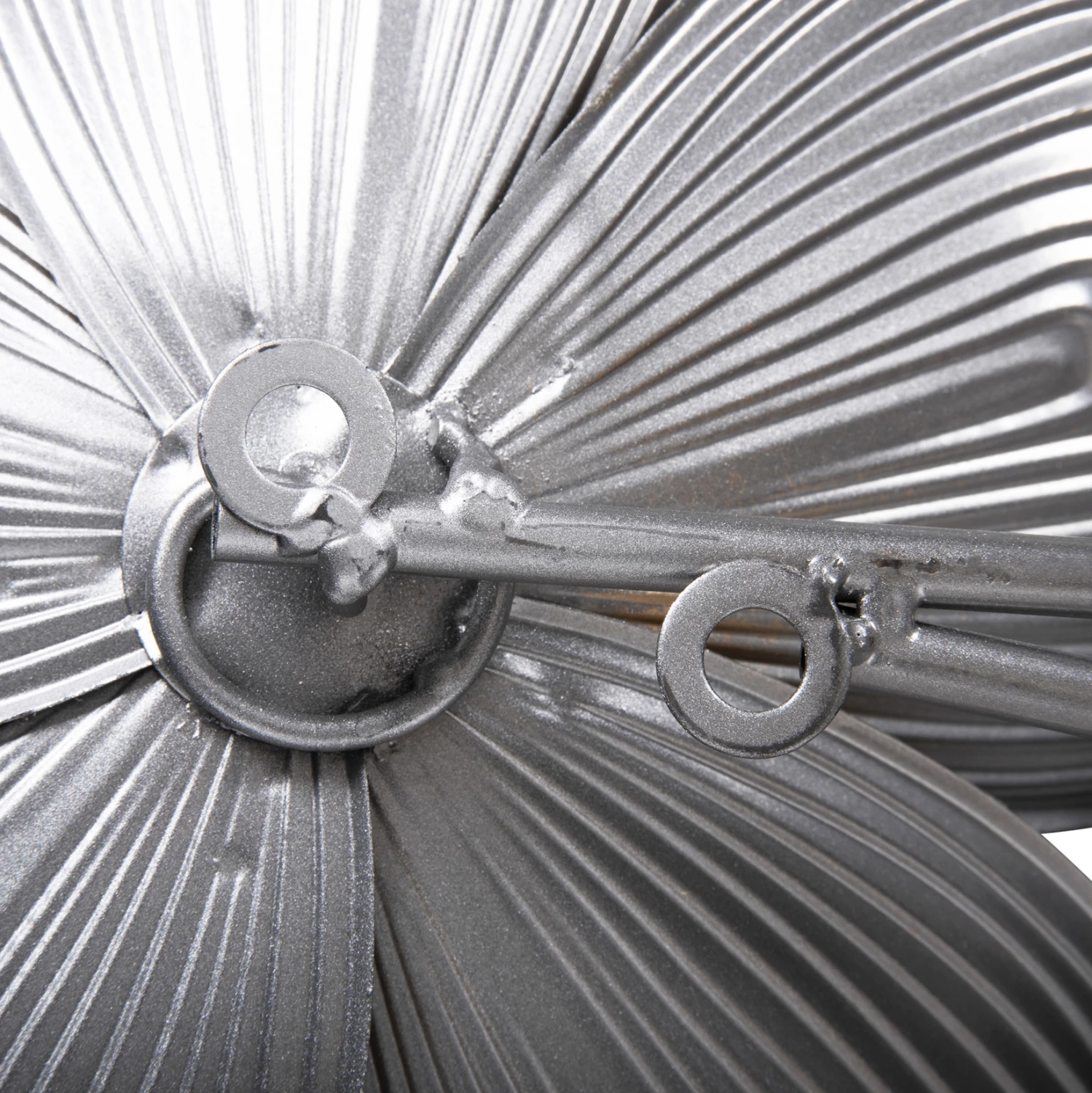 Stenska dekoracija FH4214 kovinska v beli-sivi-zlati 51x7,5x120 cm