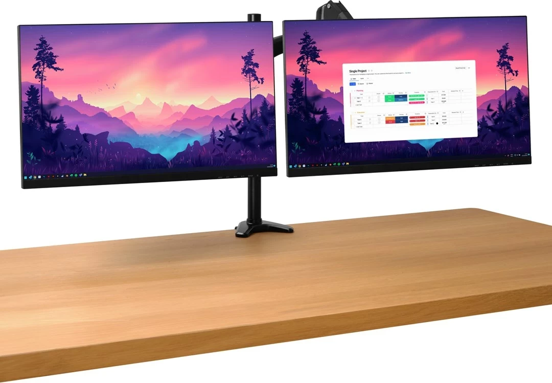 Držalo za mizo za do dva zaslona, 81,3 cm (32"), črno Trust Mara