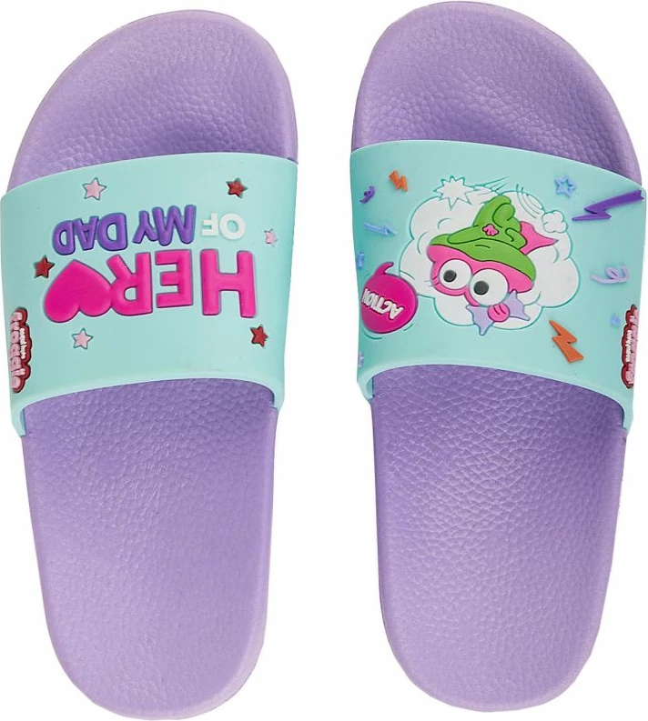 Kapa za deklice Coqui, vijolična in zelena