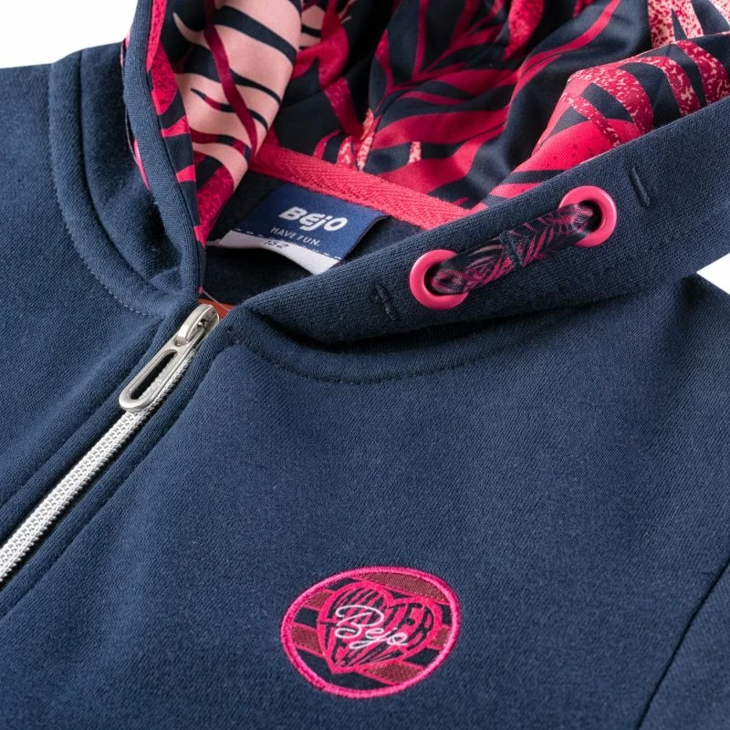 Duks s kapuco za dekleta Bejo, temno moder