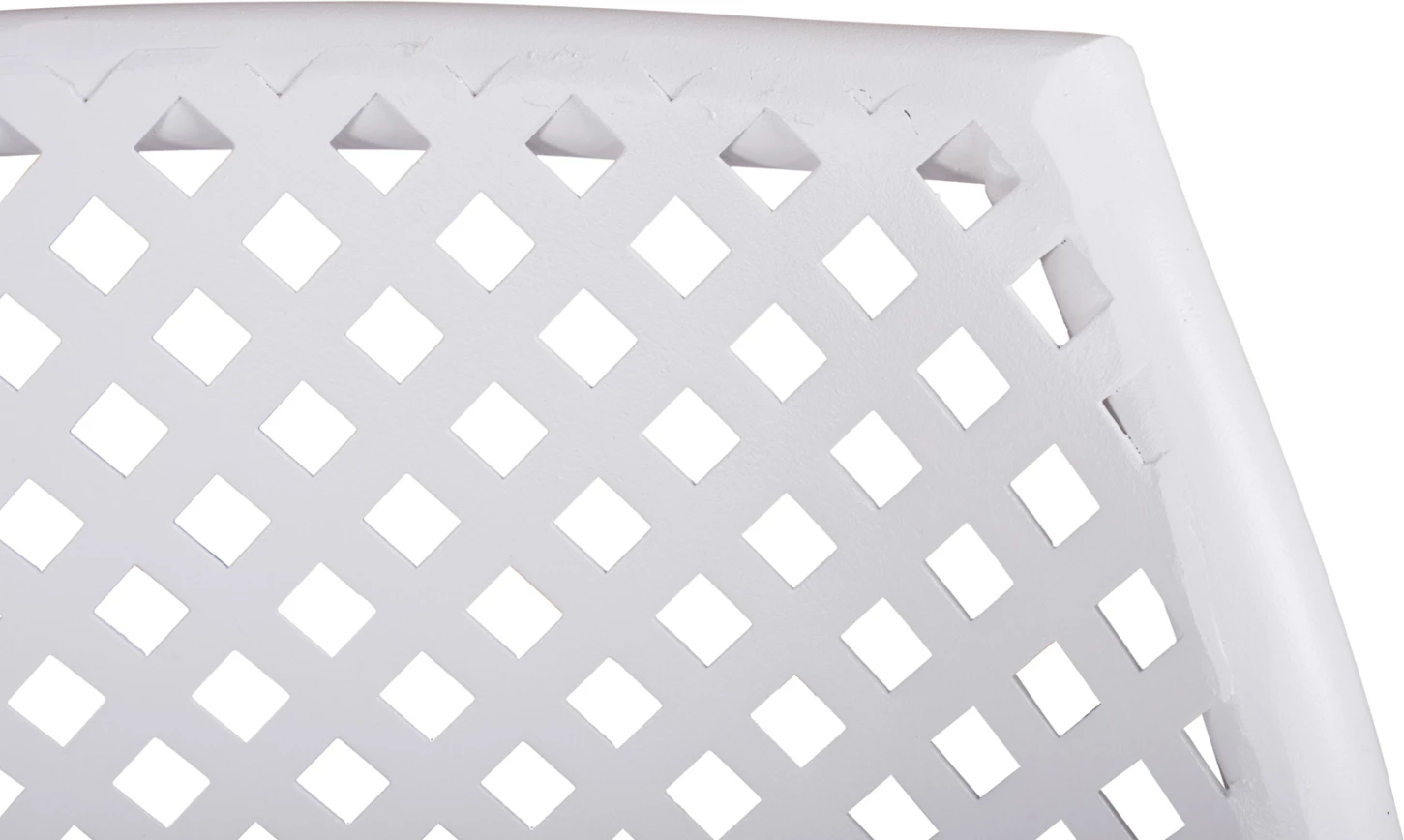 Kovinski stol v beli barvi Thetis FH5173.12 55x57x79 cm