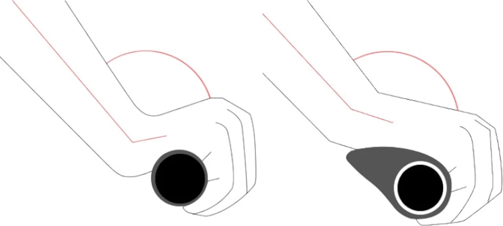 Doreze za kolo Rockbros BT1802GR, siva