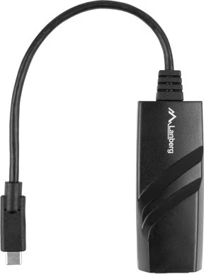Omrežni adapter USB-C Lanberg NC-1000-02, črn