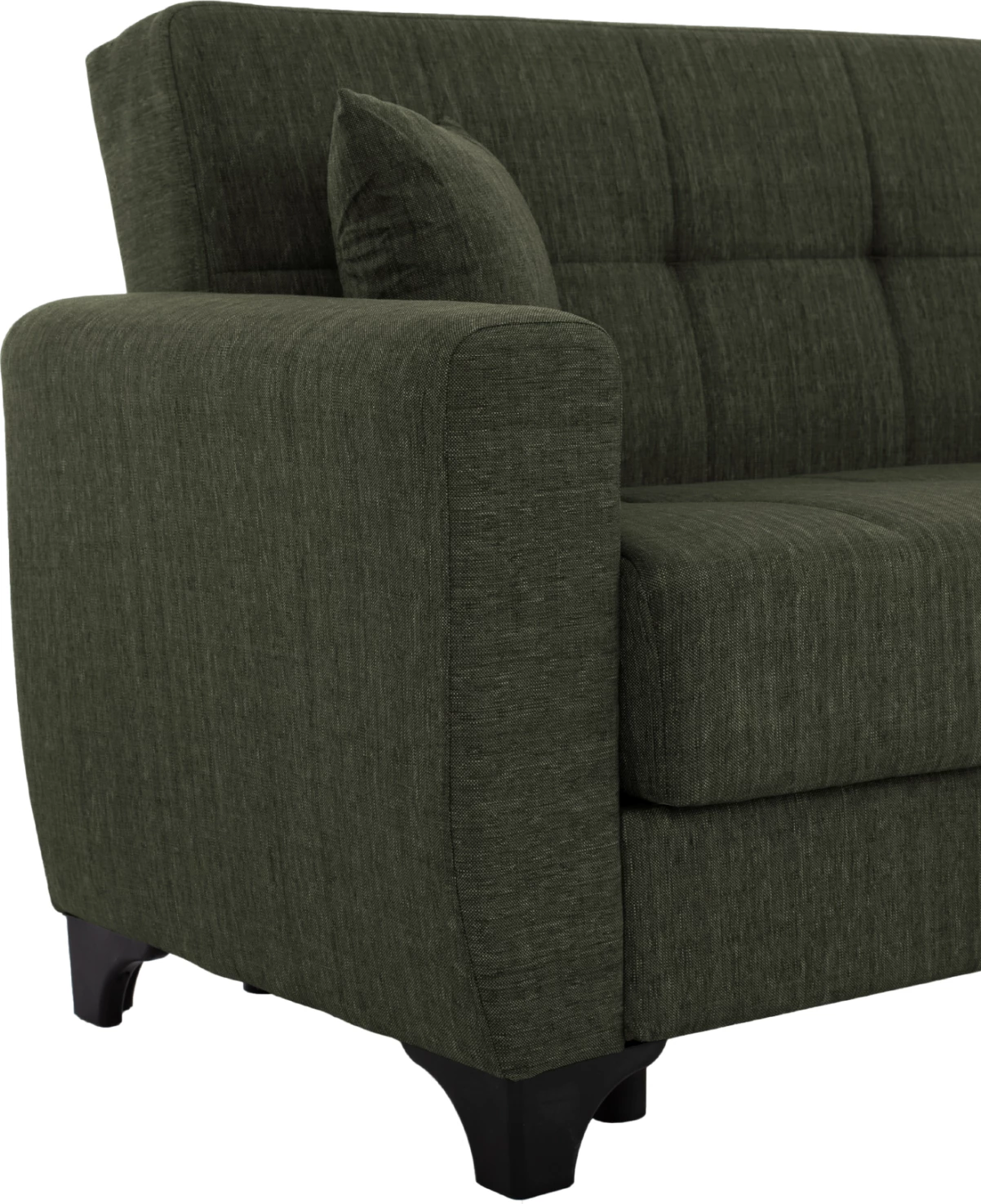 FH3243.05, 2-sedežna zofa-postelja, visok naslon, temno-olivna, 160x84x88