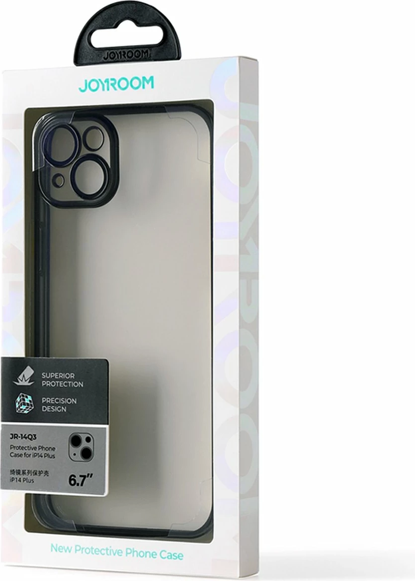 Ovitek za iPhone 14 Plus, kovinski okvir, črn Joyroom JR-14Q3