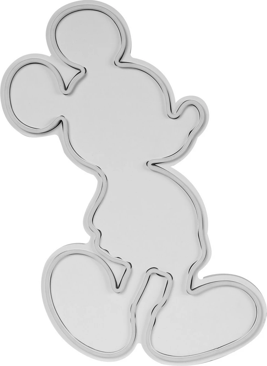 Dekorativna LED luč v obliki Mickey Mouse, plastika, bela