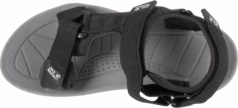 Sandali za moške Jack Wolfskin, črni