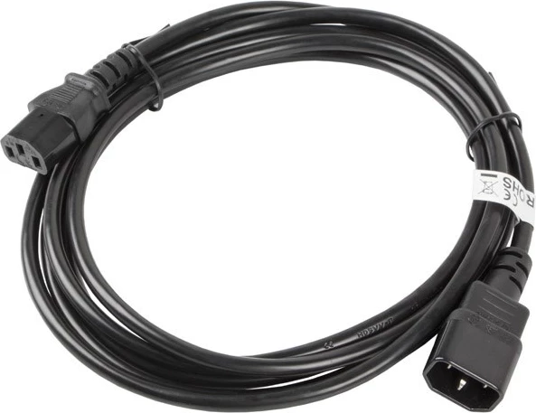 Napajalni kabel 3 m, črn, Lanberg