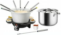 Set za fondue, 8 oseb, 1,5 L, črno-srebrn UNOLD 48645