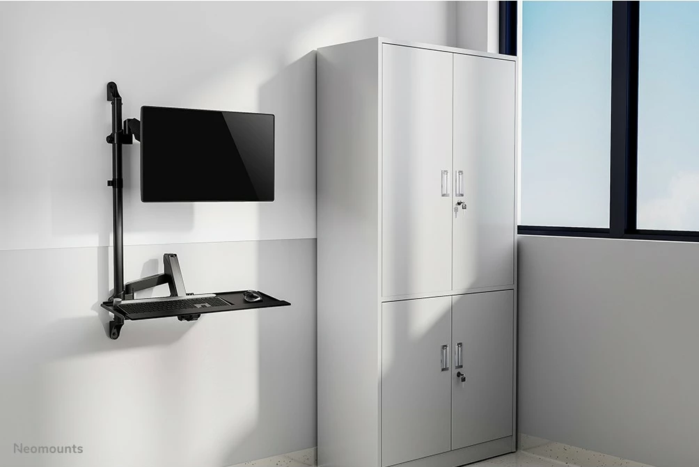 Stojalo za delo na steni, Neomounts Newstar WL90-325BL1, 32", črno