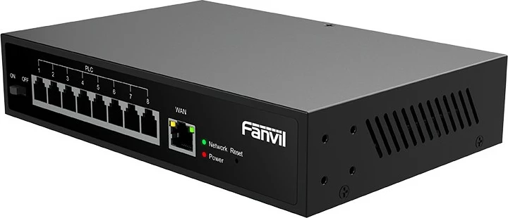 Neupravljan switch Fanvil PN8, 8 vrat, črn