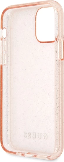 Zaščitni ovitek z bleščicami Guess GUHCN65PCGLPI za iPhone 11 Pro Max, roza