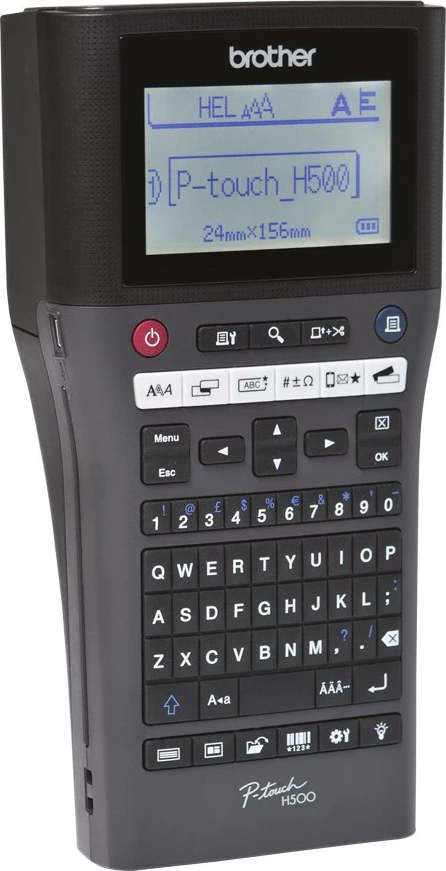 Prenosen tiskalnik etiket Brother PT-H500, QWERTY, 180x180 DPI, USB, črn