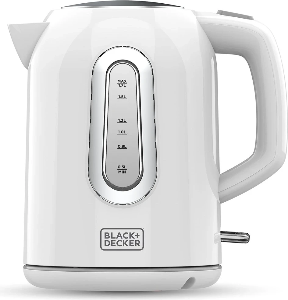 Električni grelnik vode, 1,7 l, 2200 W BLACK+DECKER BXKE2204E, bel
