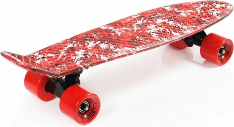 Skateboard, rdeč Yakimasport — za moške, ženske in otroke