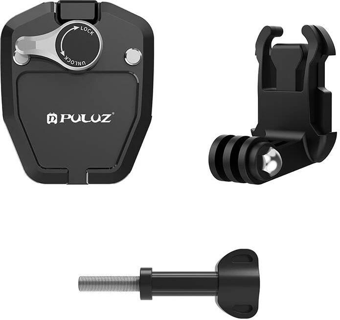 Držalo za steklo motorja za akcijske kamere, Puluz PU942B, črno