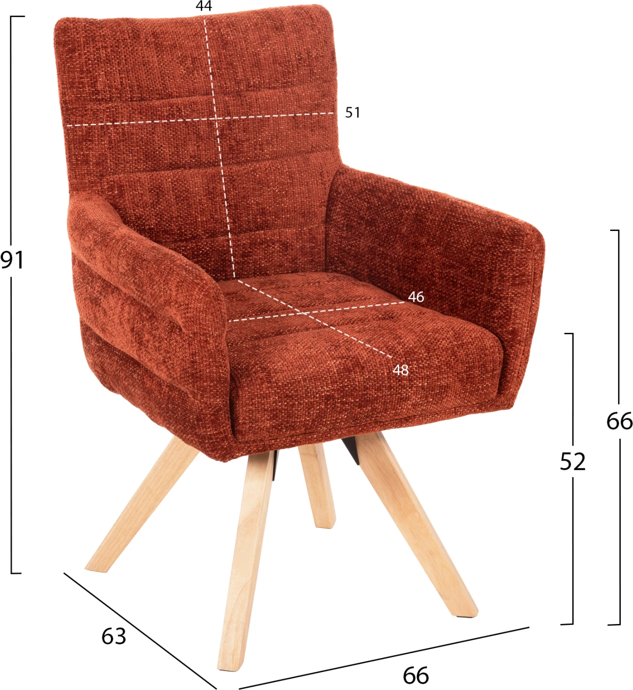 Jedilni set za notranje prostore 7 kosov FH21042 miza PAOLO & 6 naslanjačev GAZER