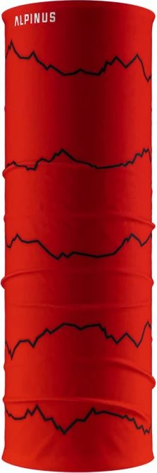 Večnamenski tubni šal Alpinus Zuzi, rdeč