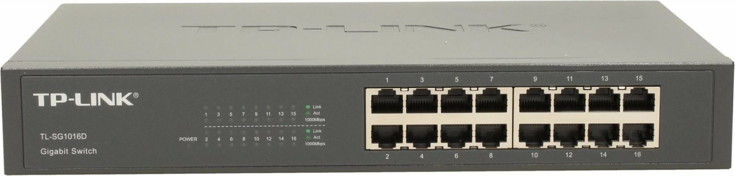 Stikalo, 16 vrat, Gigabit, namizno TP-LINK TL-SG1016D
