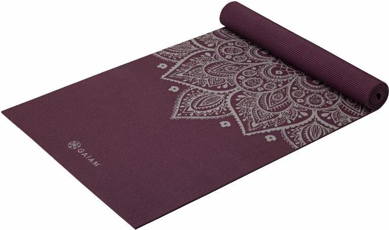 Dyshek za jogo GAIAM MIDNIGHT PLUM SUNDIAL FLOWER, za moške in ženske, vijoličen