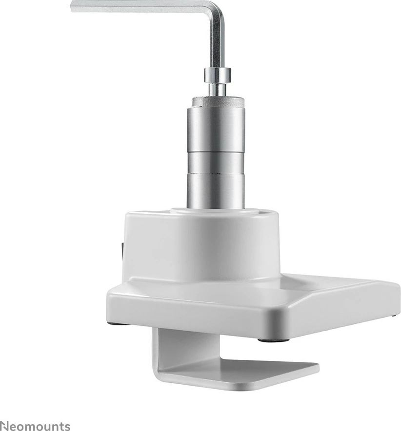 Krojni nosilec za monitor za mizo Neomounts NM-D775WHITEPLUS, objemka/oplevinka, 18 kg, 10"-49", 100 x 100 mm, bel
