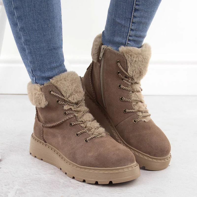 Čizme Rieker, ženske, rjave