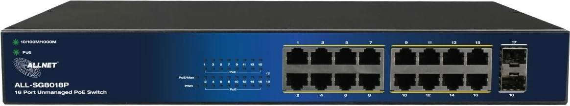 Preklopnik ALLNET ALL-SG8018P 16+2P POE