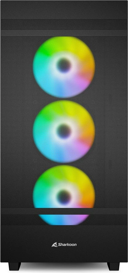 Ohišje Sharkoon Rebel C50 RGB, Full Tower, črno, kaljeno steklo, RGB