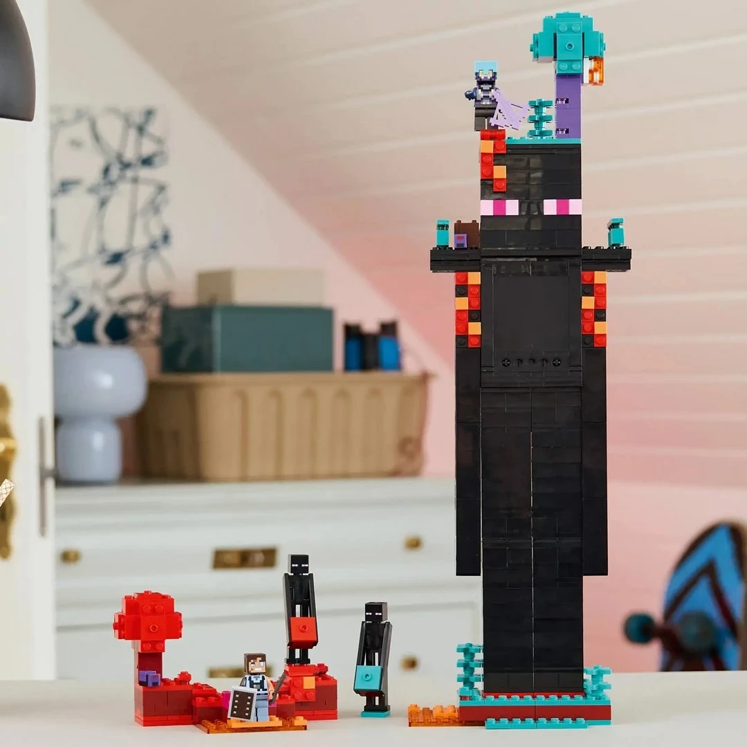 Kula Enderman LEGO Minecraft 21279, 2 minifigi, za otroke 9+