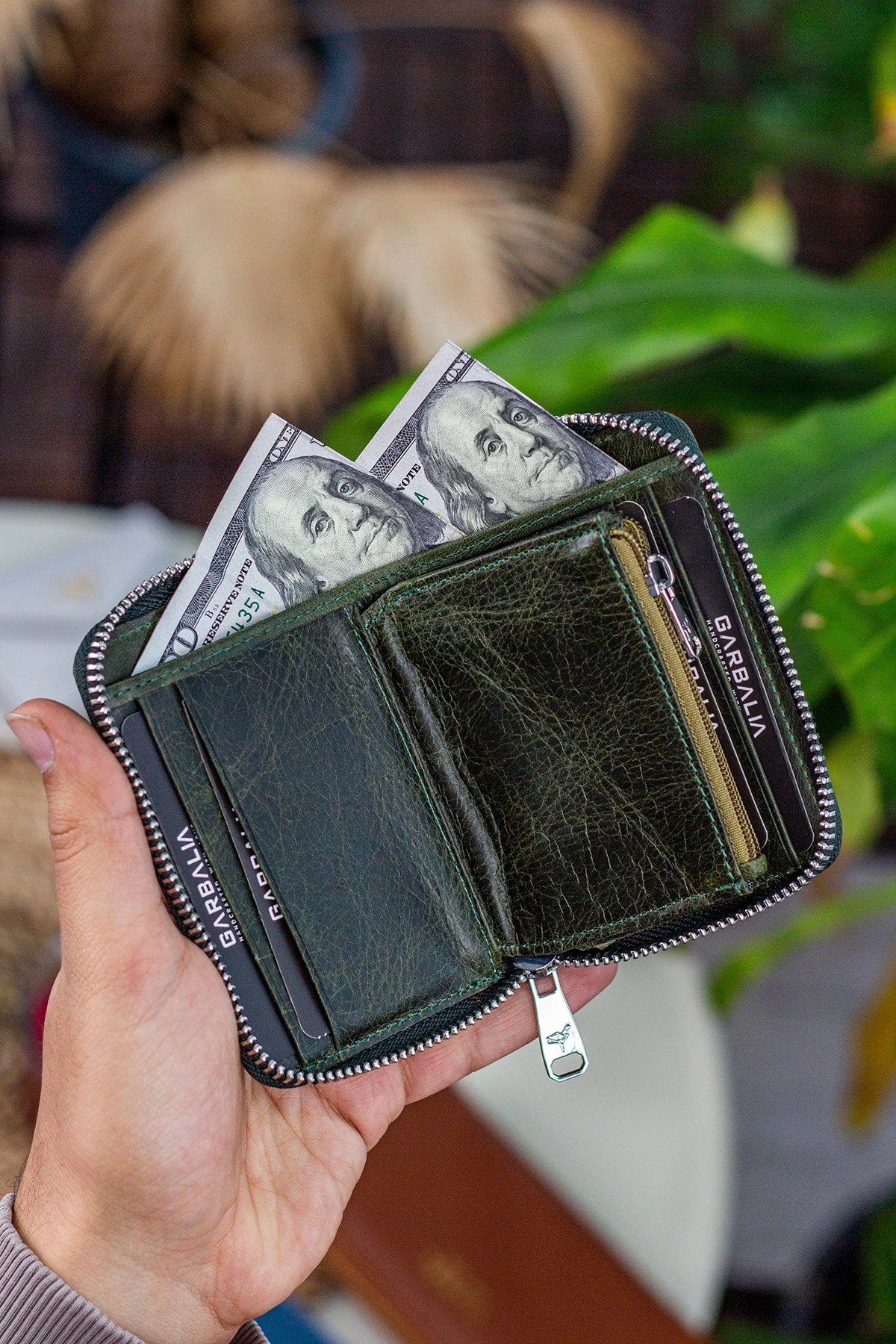 Uniseks denarnica, Zoozie Bags Sydney, zelena