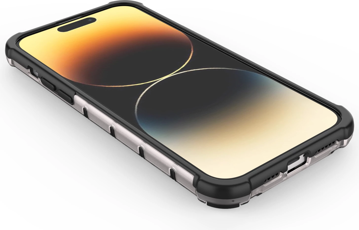 Ovitek Honeycomb Hurtel za iPhone 14 Pro, črn