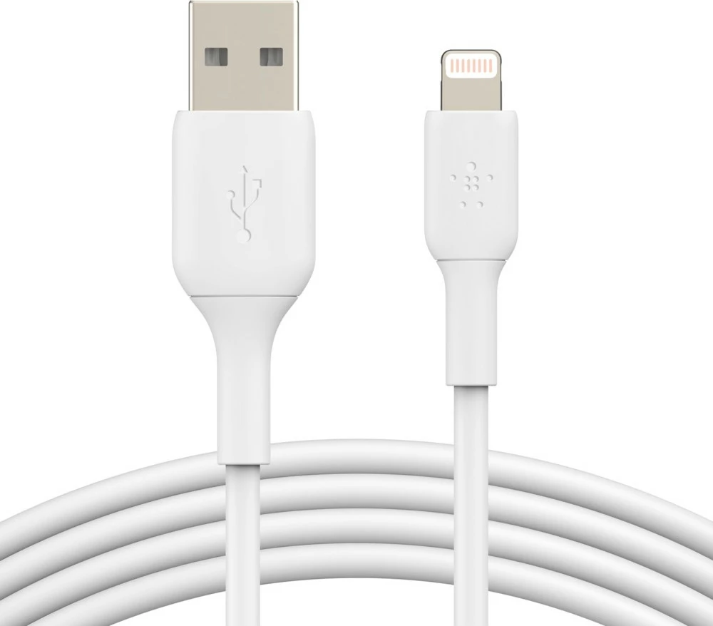 Kabel Lightning v USB-A Belkin CAA001BT0MWH, 0,15 m, bel