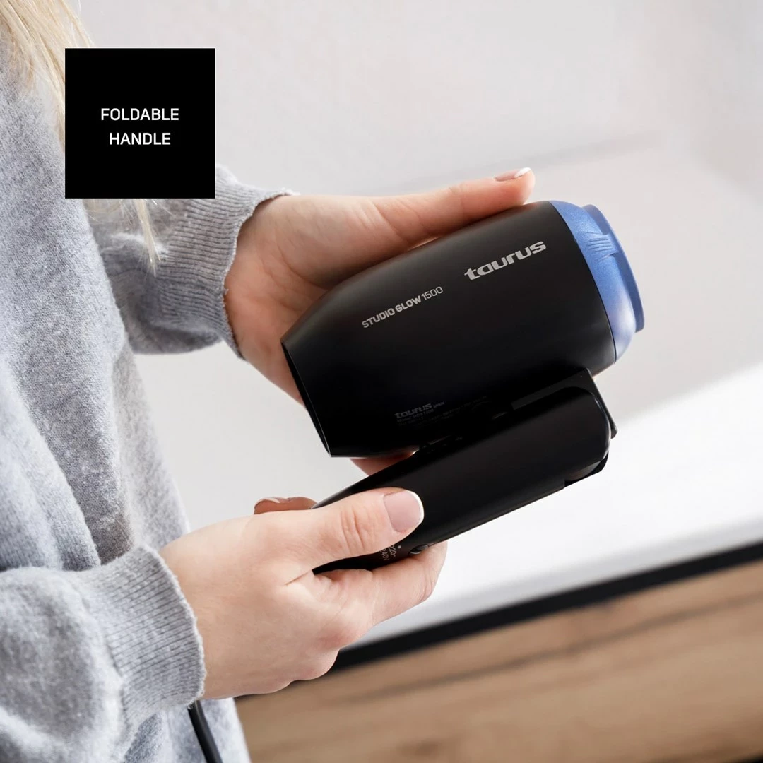 Sušilnik las, Taurus Studio Glow 1500, 1400 W, črn
