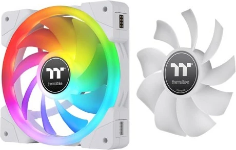 Ventilator za ohišje Thermaltake SWAFAN EX12 RGB 120 mm, 3 kosa, bel