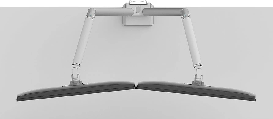Dvojni nosilec za monitor, Neomounts DS70-250SL2, Clamp/Grommet, 9 kg, 43,2 cm (17"), 81,3 cm (32"), 100 x 100 mm, srebrn