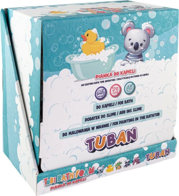 Set kopalne pene TUBAN Tubi Bath Foam, 200 ml, 15 kos, mešanih barv