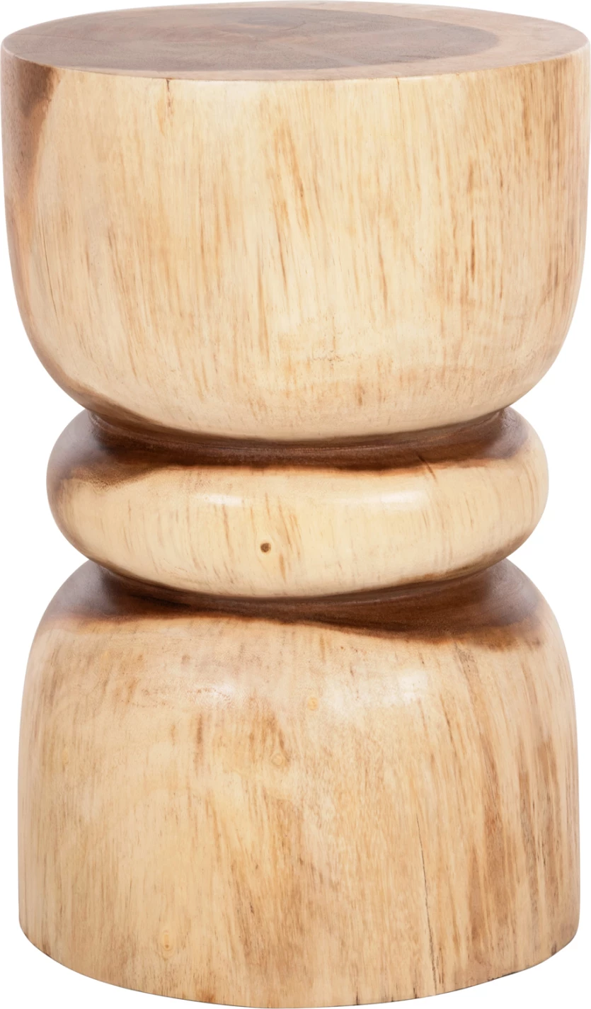 Okrogli stol BELLO FH9900 iz masivnega suar lesa v naravni barvi Φ29x45H cm