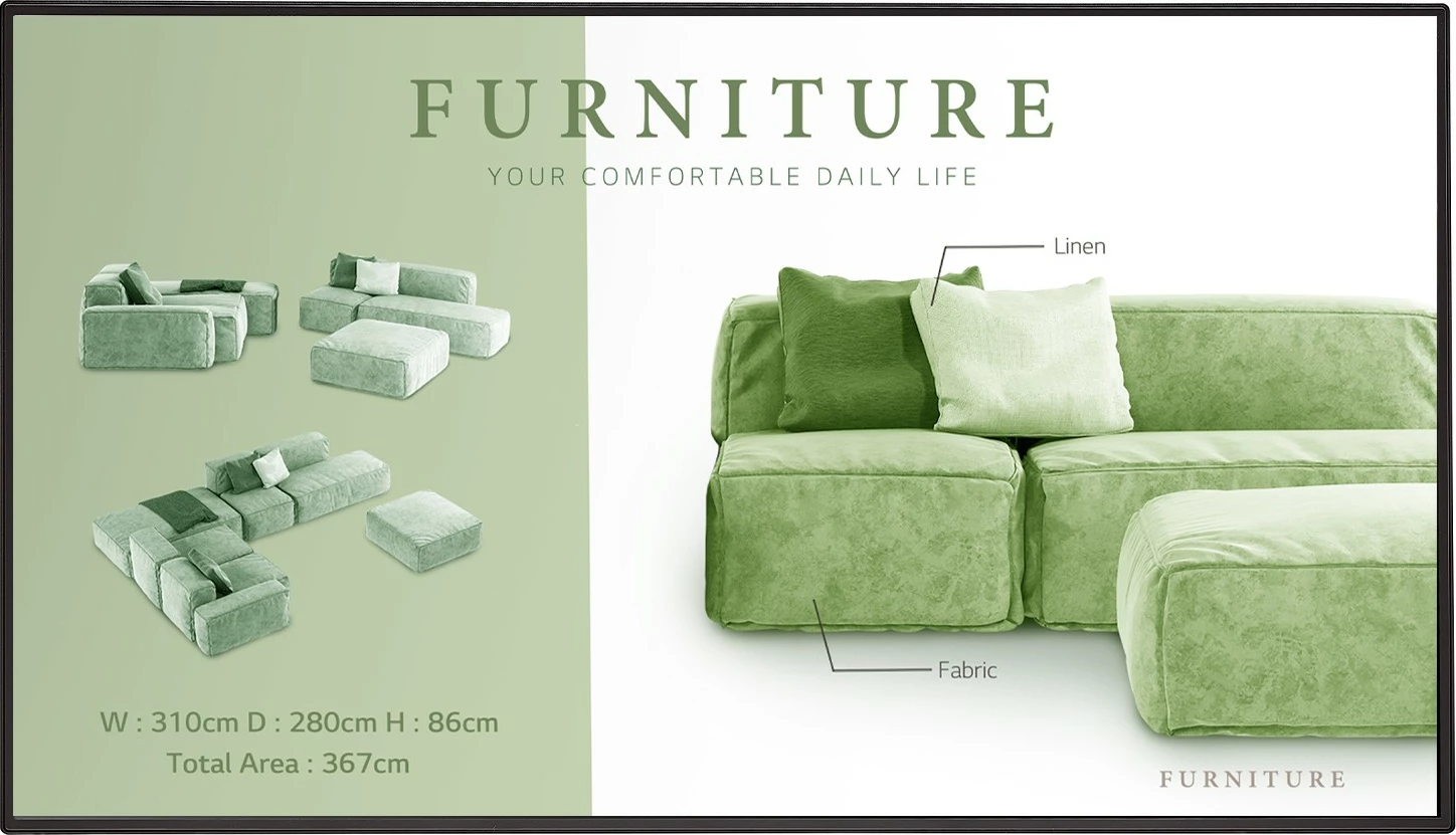 Profesionalni zaslon 49" 4K UHD, webOS, Wi‑Fi, črn, LG 49UM5N-H