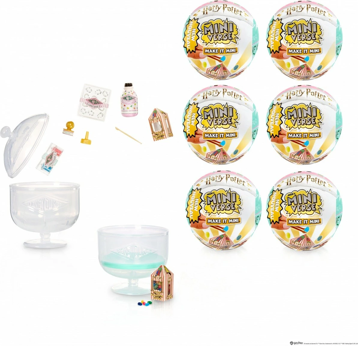 Kolekcionarska figurica MGA Miniverse Make It Mini Harry Potter Honeydukes, set, plastika