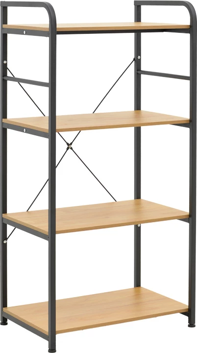 Raft s talnim Depo, črn-leseni MDF, 60x40x120 cm