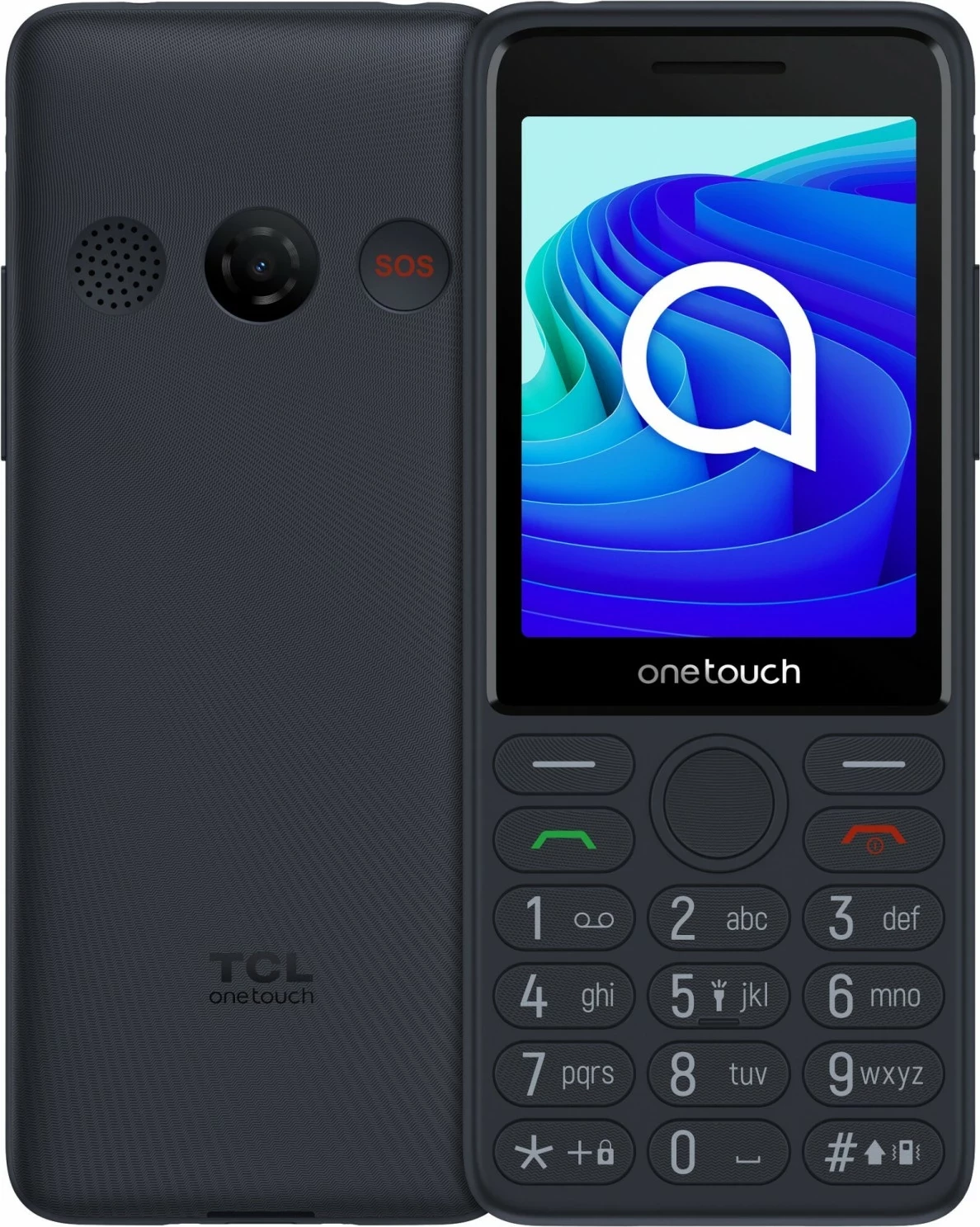 Mobilni telefon 4G z dvema SIM in 128 GB, TCL 4042S, siv