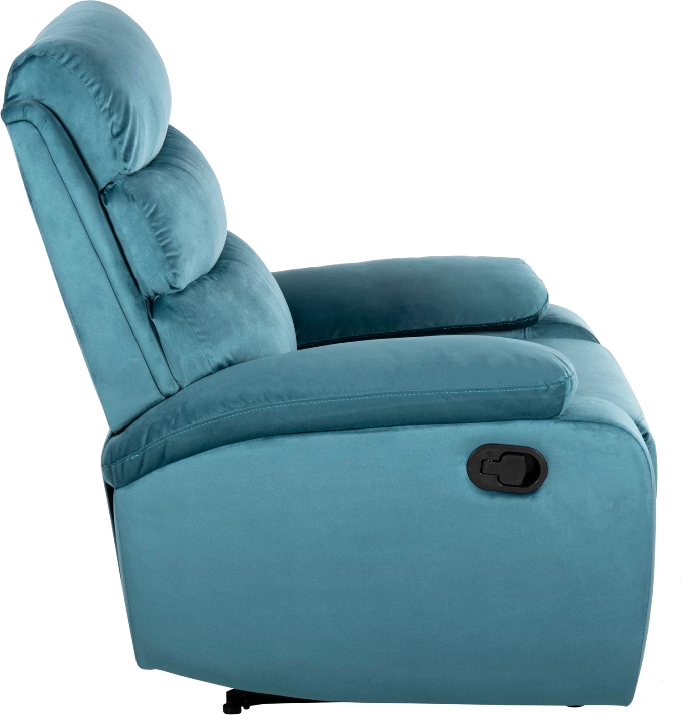 Sprostitveni naslanjač YASUMU FH9783.06 v petrolejsko modrem žametu 80x93x100H cm